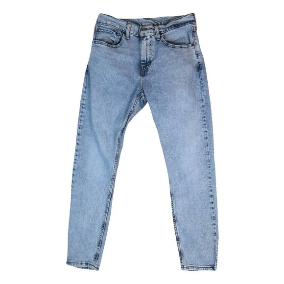 Levi’s 510 Skinny Fit Jeans Men’s 29x28 Light Wash Denim Low Rise Tapered Leg - Picture 1 of 9